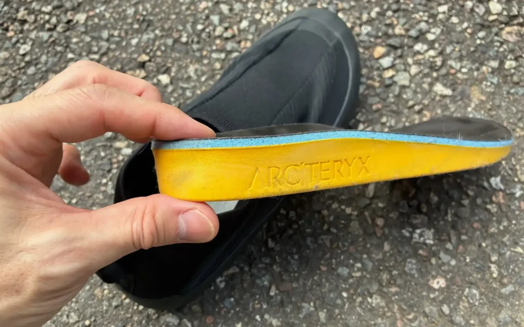 アークテリクスのクラッグのインソールの写真