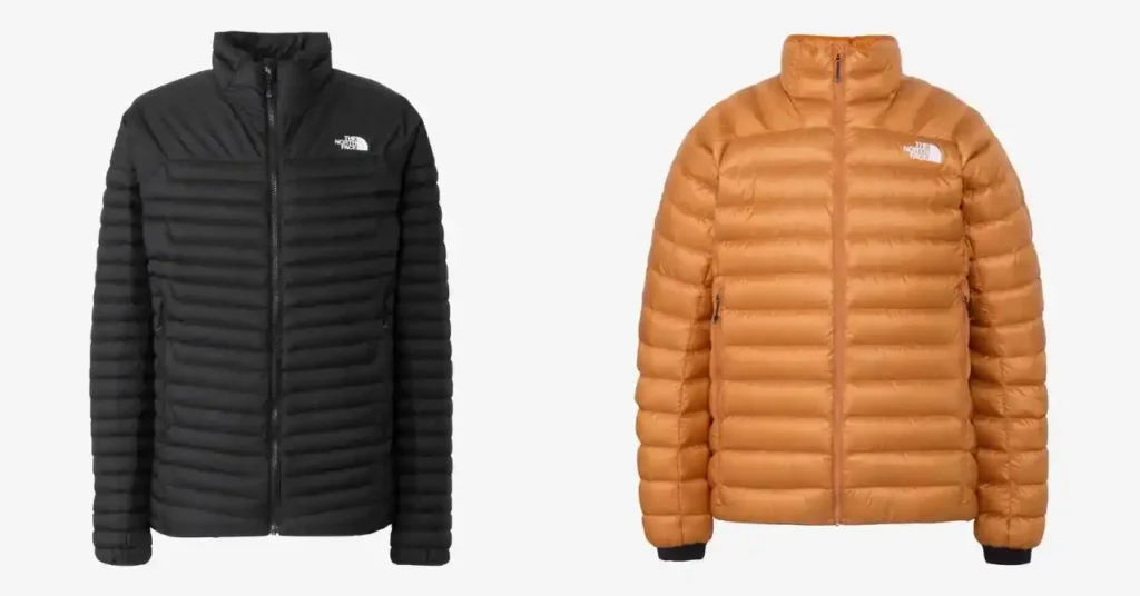 ノースフェイスのサンダージャケットとウーゼルジャケット比較