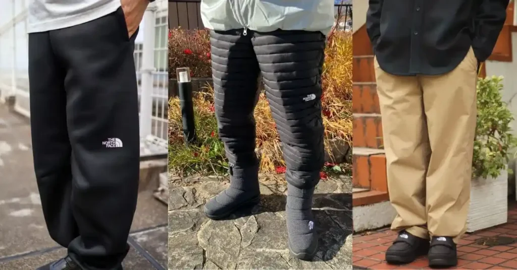 ノースフェイスの冬に暖かいパンツ
