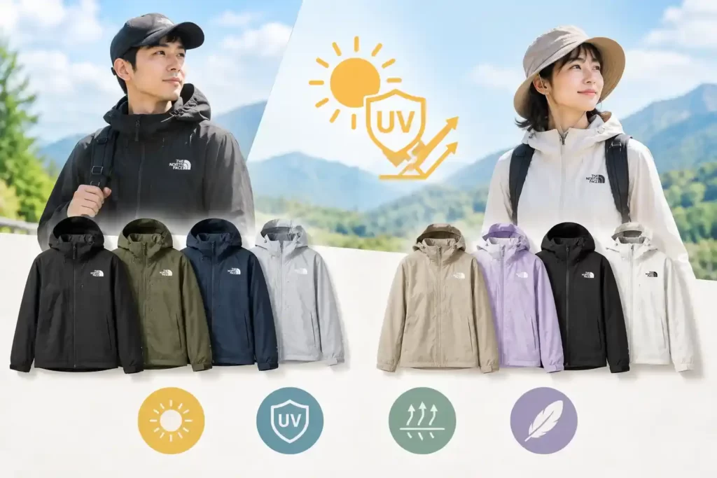 ノースフェイスのUVカットパーカー記事のまとめ画像